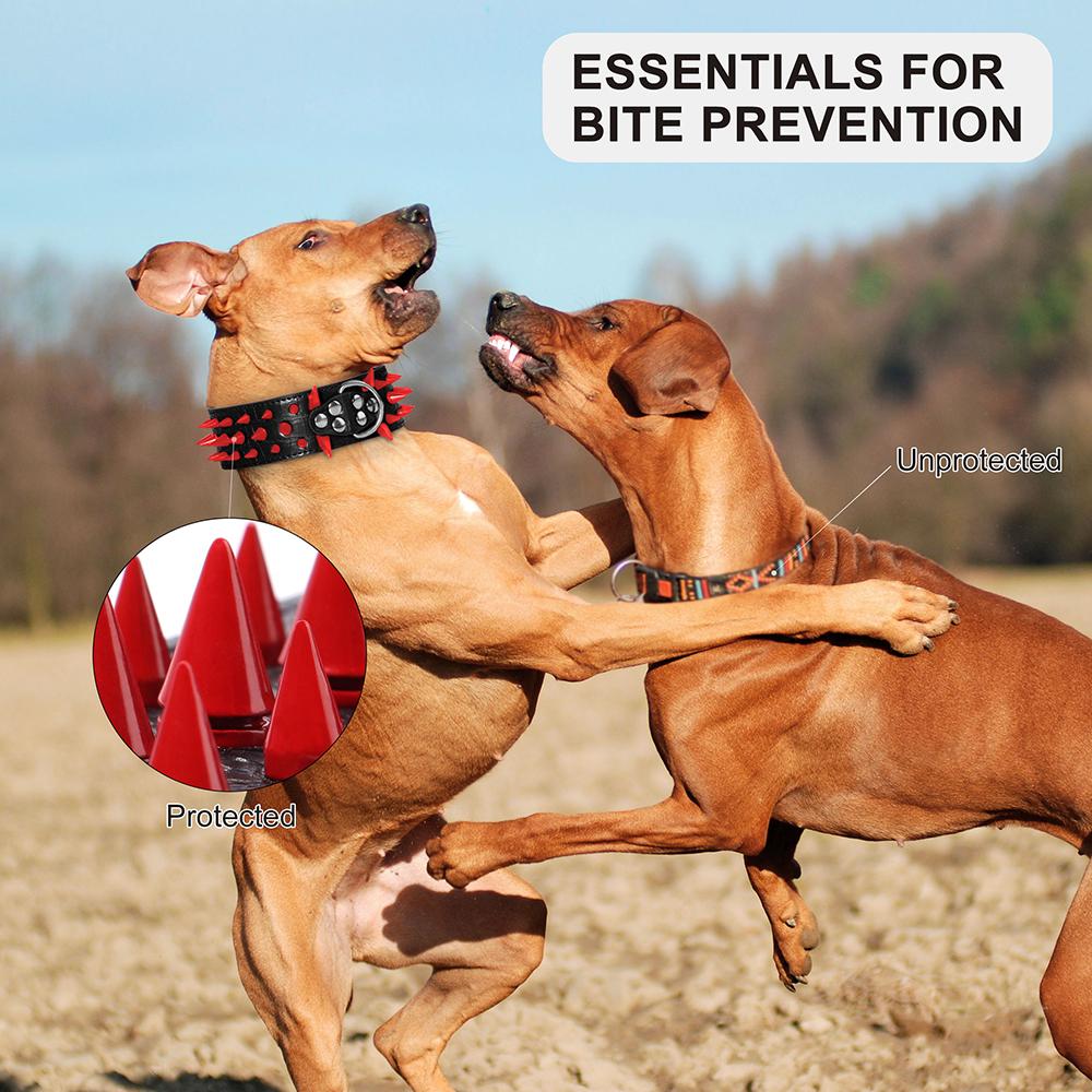 Ошейник для собак Cool Spikes Studded, ширина 2 дюйма, искусственная кожа, ошейники для больших собак, ошейники для питбулей, немецких овчарок, больших собак, товары для животных S XL