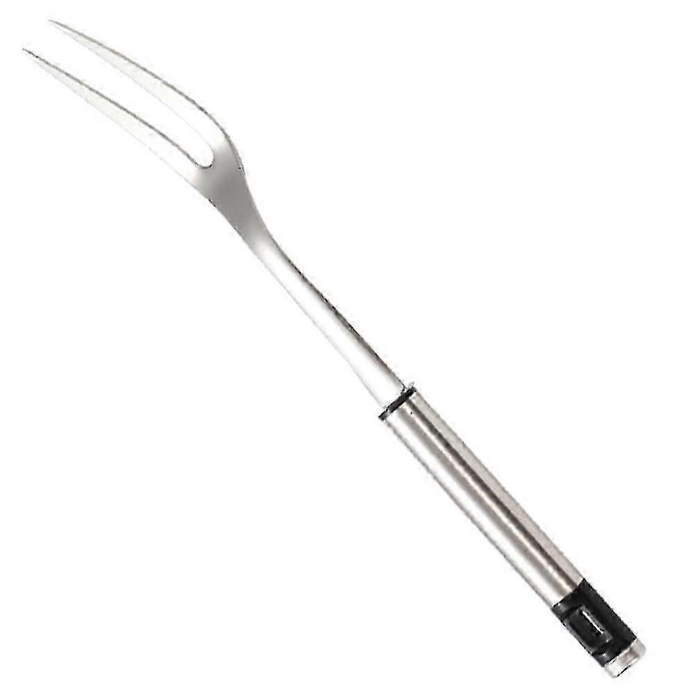 Meat Forks Large Stainless Bbq Fork Grill Fork Roasting Meat Fork Outdoor Bbq Tool Silver 29.50X3.00X2.00CM Cooking 1Pcs