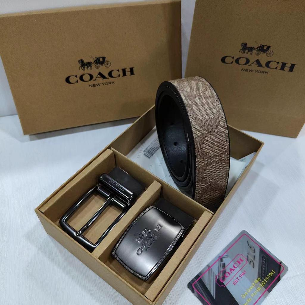 Классический мужской двусторонний кожаный ремень - Универсальный деловой и повседневный стиль