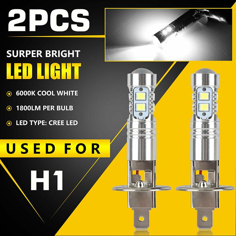 1 Pair H1 LED Headlight Bulbs Ice Blue Super Bright Car Headlights Car Light Auto Car Accessories Dropshipping Bulbs 7