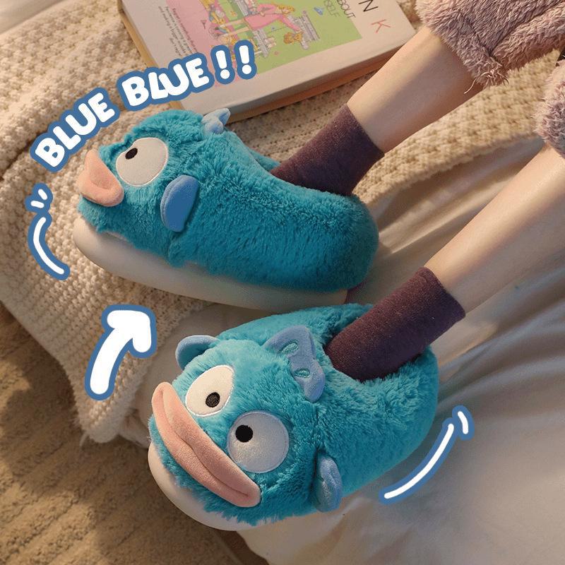 Уютные пушистые хлопковые тапочки: Нескользящий, теплый бархат, для пар - идеально подходит для осени/зимы