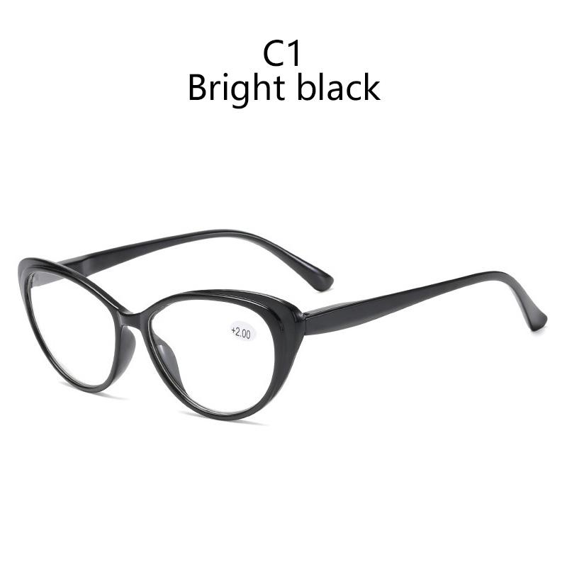 Fashion Cat Eye Glasses Women Reading Blue Light Blocking Diopter +1.0 to +4.0 for Computer Use