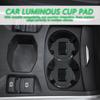 Автомобильная подставка для чашки 2 штуки Светящиеся подставки для подстаканников 7 цветов меняющиеся Противоскользящий коврик для кружки для женщин мужчин Ночное вождение Поездки