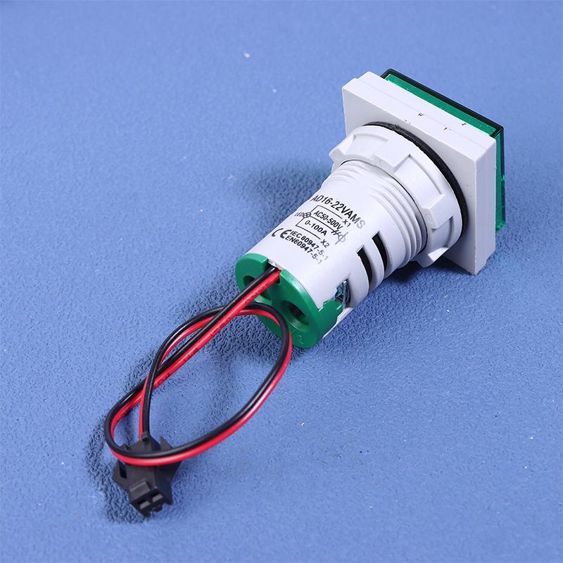 Мини Цифровой вольтметр-амперметр с двойным дисплеем AD16-22Vams 220V Квадратный светодиодный цифровой амперметр-вольтметр