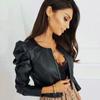 Fashion Short Cozy Jacket Motorcycle Coat Synthetic Leather Jacket for Women