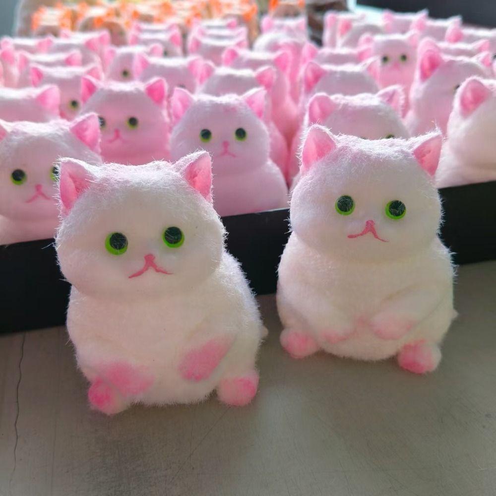 Мультяшная имитация кошки Игрушки-сквиши Медленно восстанавливающаяся кошка Игрушка-непоседа Сенсорные игрушки