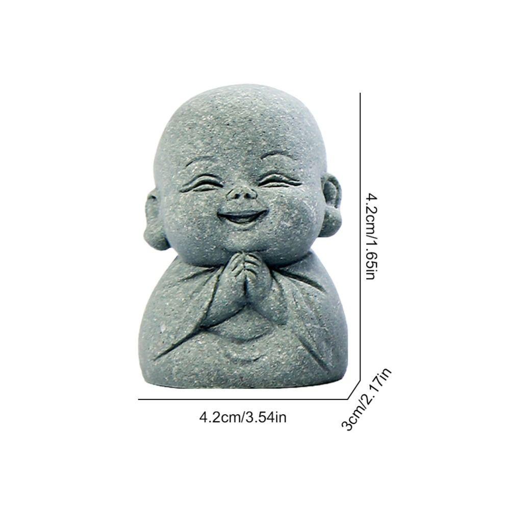 4PCS New Chinese Style Buddha Statue Zen Little Monk Ornaments New Monks Buddhism Figurines