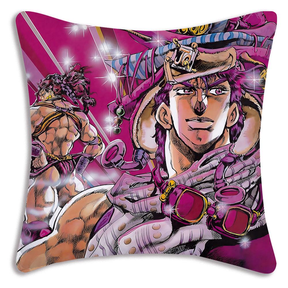 Милые наволочки JoJo's Bizarre A-Adventure Мультяшные Декоративные для Дивана Дома Двусторонняя Печать Короткий Плюш Милая Наволочка