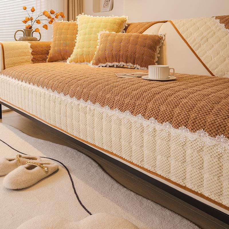 Подушка для дивана осень и зима, новый зимний плюшевый чехол для дивана, высококачественный подлокотник, защитный корпус