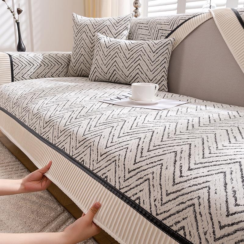 Light Luxury High-End Chenille Sofa Cushion Universal In All Seasons New Non-Slip Seat Cushion Leather Sofa Cover Cover Cloth