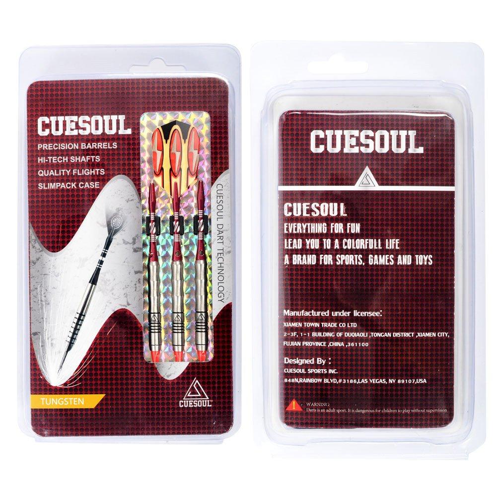 CUESOUL Tungsten Soft Tip Darts Precision Barrel - 16.16g (85% Tungsten)