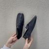 Женские ретро-лоферы в британском стиле, элегантные туфли с квадратным носком и мягким толстым каблуком, модные удобные туфли на плоской подошве для вечеринок, повседневная обувь