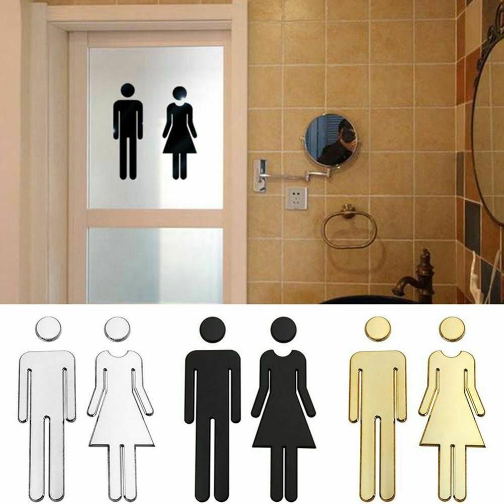 Sign Women Symbol Wc Door Bathroom Sign Men Symbol Signage Signboard Toilet Symbol Toilet Sticker