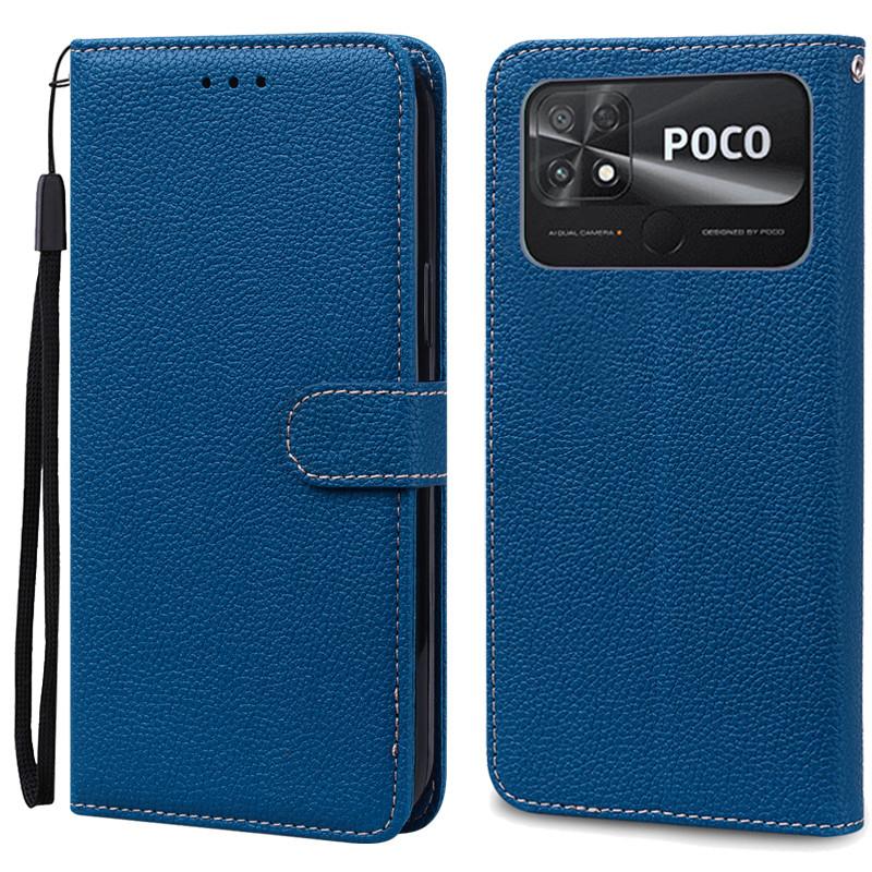POCO C40 Case Leather Wallet Flip Case For POCO C40 Case Xiaomi POCO C40 C 40 PocoC40 Phone Cover Coque Fundas Etui Shell