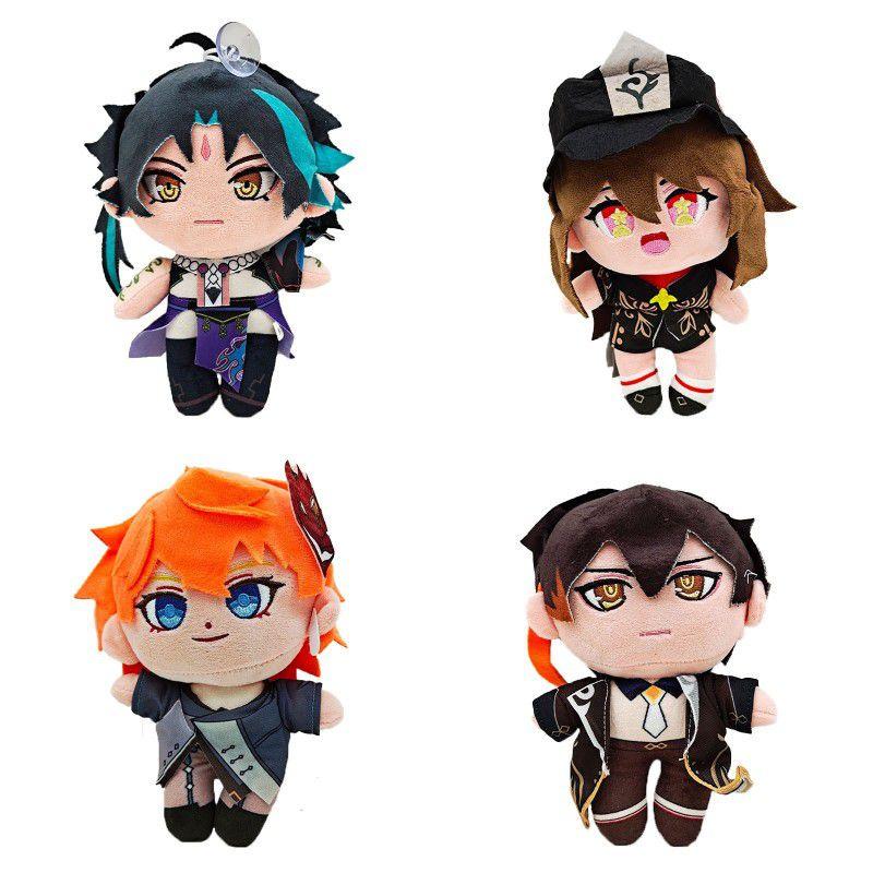 Плюшевая игрушка Genshin Impact Скарамучча Аниме Горо Чжун Ли Ху Тао Плюшевая кукла
