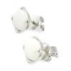 [H7469] - Silver Earrings 'Goddess Opal' Silver White (rhodium-plated) - 7x5 Mm