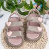 Детские летние сандалии с открытым носком, милые сандалии для девочек, сандалии для принцессы, модные детские повседневные сандалии с открытым носком, пляжные сандалии с мягкой подошвой