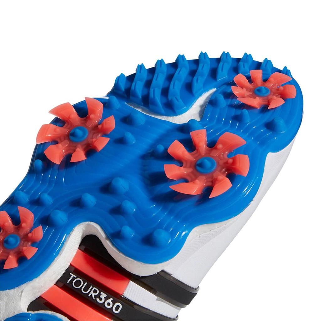 Обувь для гольфа Tour 360 22 Обувь Rush см [Adidas Golf] Мужская Белый/Основной черный/Синий 25.0