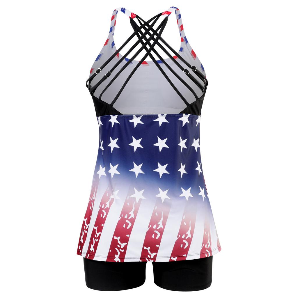 Женский купальник бикини с принтом Lag, круглым вырезом, облегающий, с разрезом