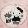 [Б/У] Брелок-брелок BLACKPINK Джису Hello Kitty Плюшевый Черный