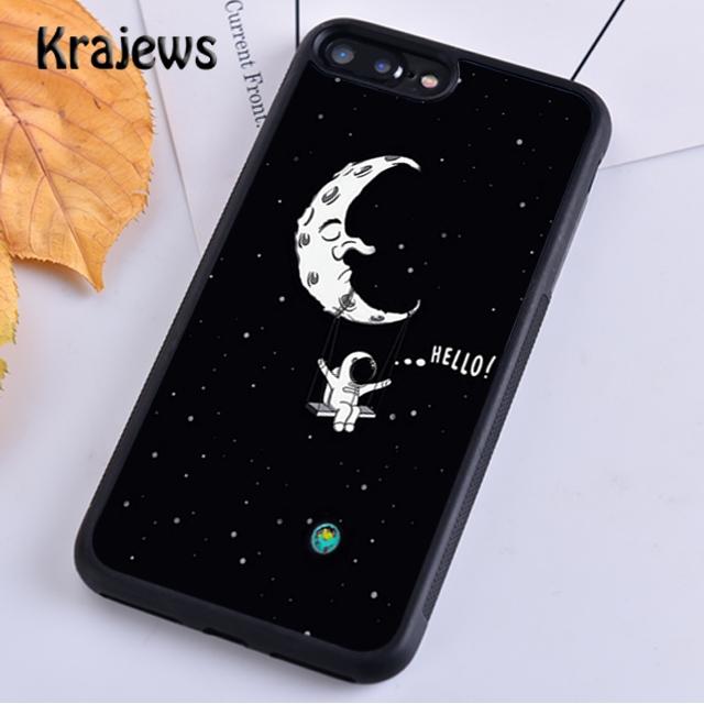Чехол для телефона Krajews Trippy Art aesthetic Space Moon для iPhone 14 5 SE 6s 7 8 plus X XR XS 11 12 13 pro max Samsung S21 S22