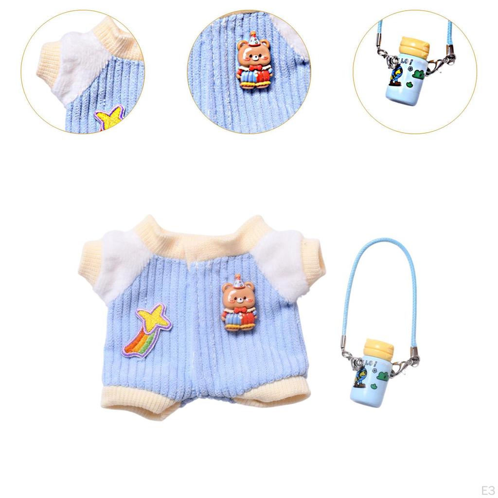 15 17 см плюшевая кукольная одежда, мягкая кукла с чайником,