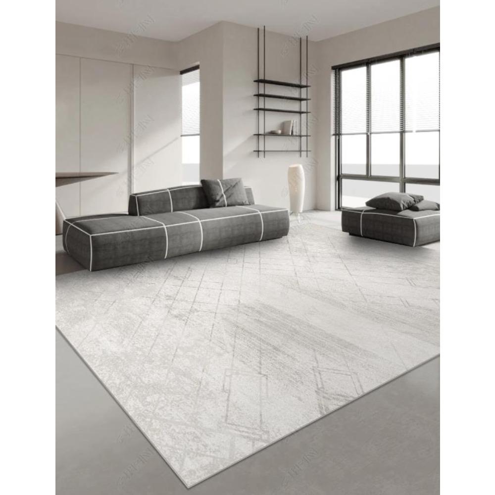 Ковры в японском стиле для гостиной, легкая роскошь, декор спальни, ковер большой площади для дома, серый, противоскользящий коврик, моющийся коврик для лаунжа