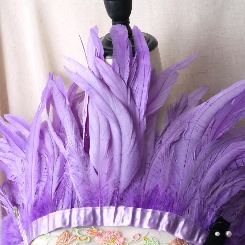 2m Rooster Tail Feather Trim: Costume & Accessory Decoration