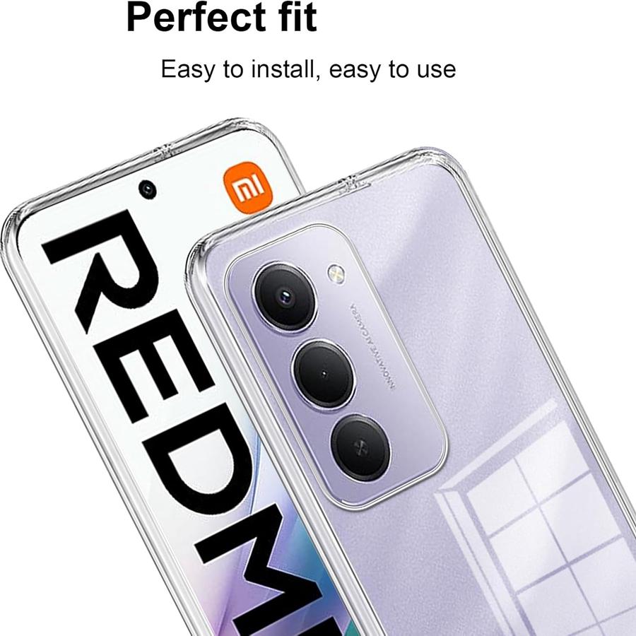 [3 стекла + 1 чехол] 4-в-1 HD Прозрачный чехол для Redmi 15 4G/5G (6,9 дюйма) Ультратонкий чехол для телефона 15C 4G 5G + 3 шт. Закаленное стекло Мягкий ТПУ чехол