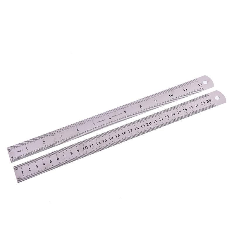 Metal Ruler Stainless Steel Straight Edge Drawing Cutting Non Skid Back