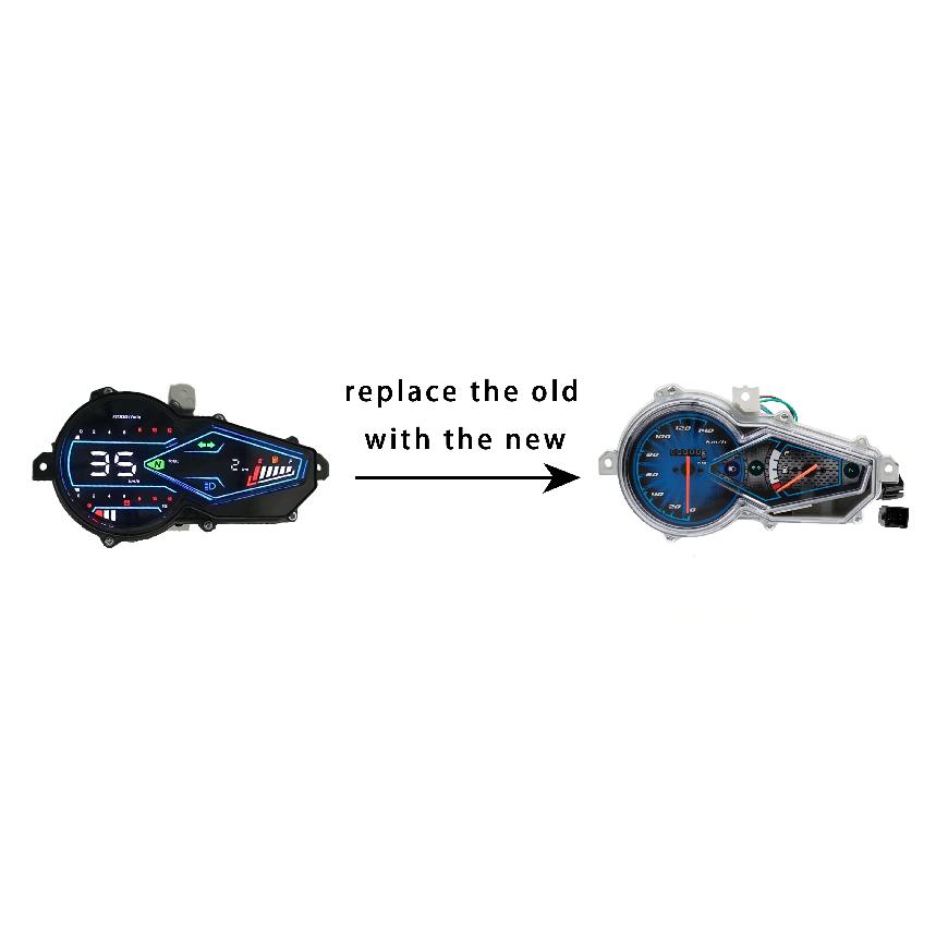 Best Selling Motorcycle Accessories Speedometer Tachometer Velocimetro Tablero Digital Moto Dashboard for Honda CB110 CB 110