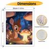 Disney Bambi Forest Mushrooms Digital Oil Painting Art Kit Hand Painted Home Decor