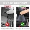 Car Armrest Cushion, 5-in-1 Design with Cup Holders, car Center Console Cover, Tissue Box, Multifunctional Arm Rest Cover for Car with Cup