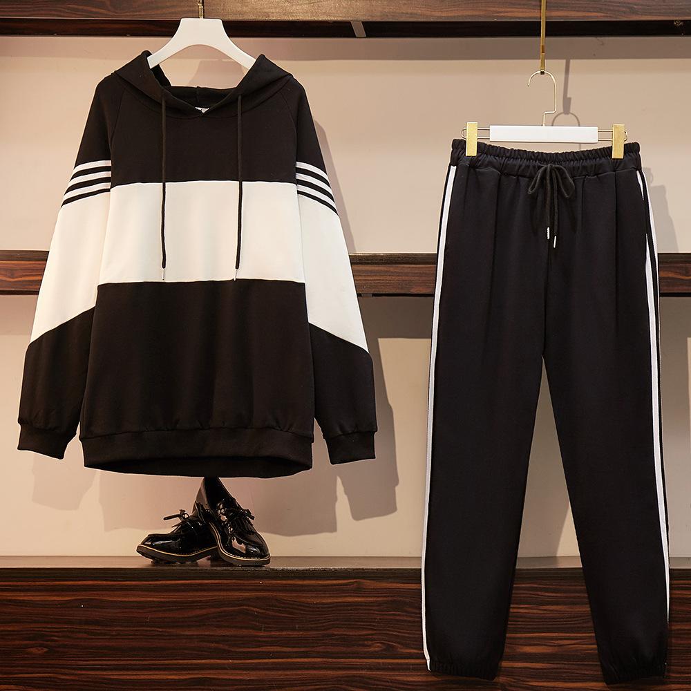 Women's Pants Suit Plus Size Autumn Style Casual Suit