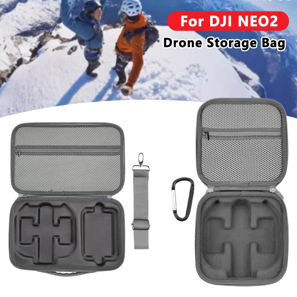 For DJI NEO 2 Drone Large Capacity PU Dedicated Storage Bag Waterproof Durable Thickened Internal Buffering Structure