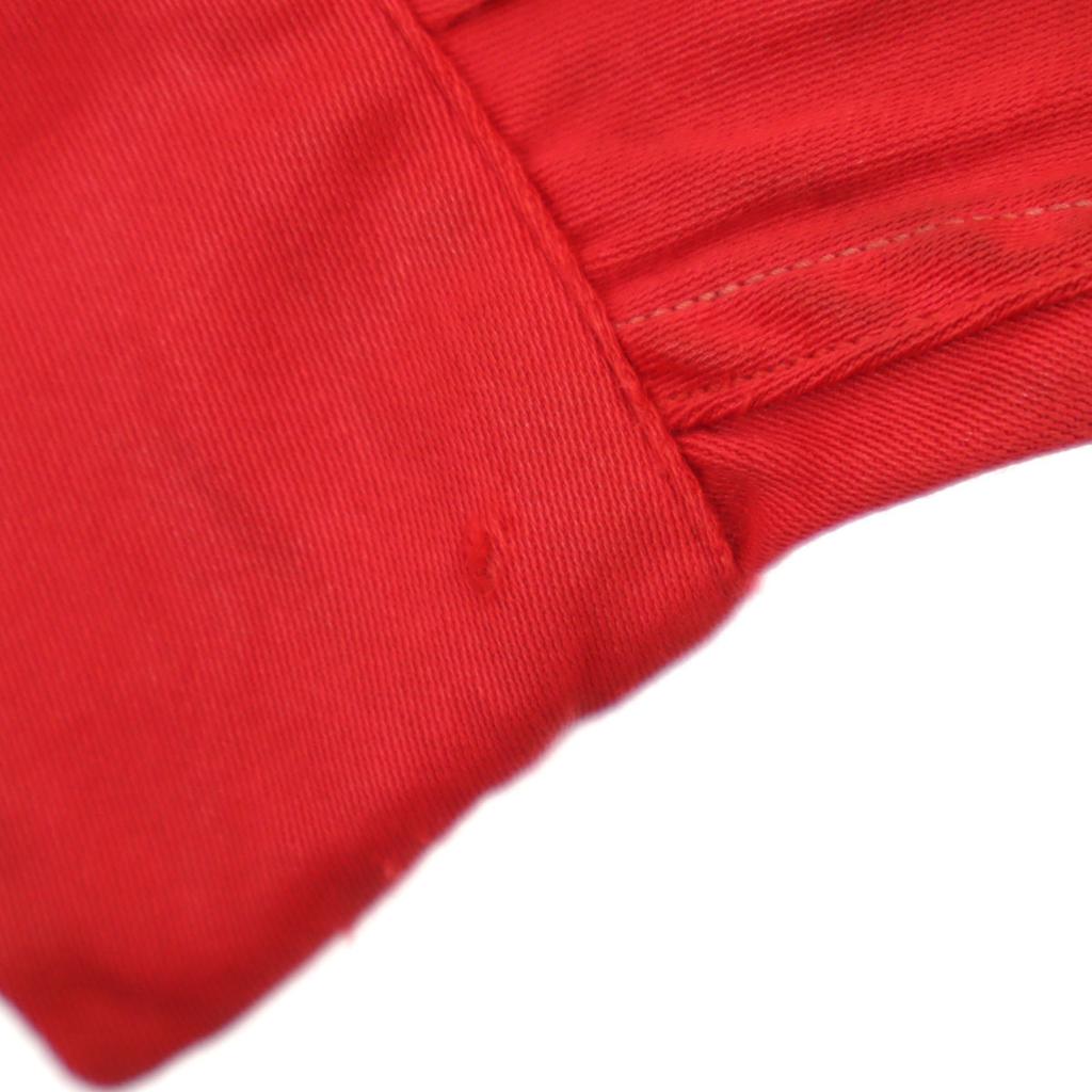 SKIPPER 50-е годы Сделано в США Винтажная рубашка с длинным рукавом и открытым воротником S Красная Мужская Б/У