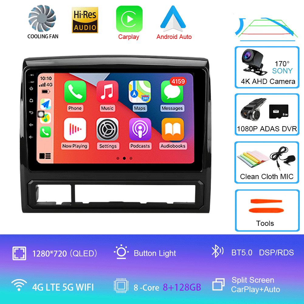 Автомобильное радио Android 14 Carplay Auto 4G+WIFI для Toyota Tacoma 2 N200 Hilux 2005-2015 Навигация GPS Мультимедиа Видеоплеер Стерео