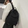 Solid Color Student Schoolbag Women Large Capacity College Style Backpack Men Travel Backpack