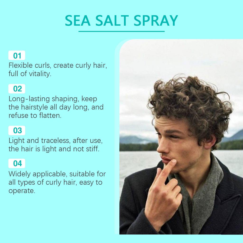 EAST MOON Sea Salt Curl Spray with Styling Hold, EU CPSR Certified, Lightweight & Refresh for Easy Natural Waves, 110ml