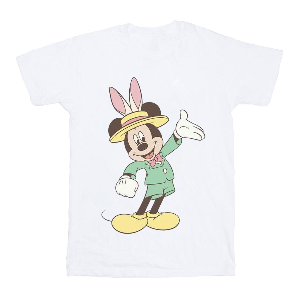 Disney Mens Mickey Mouse Easter Bunny T-Shirt