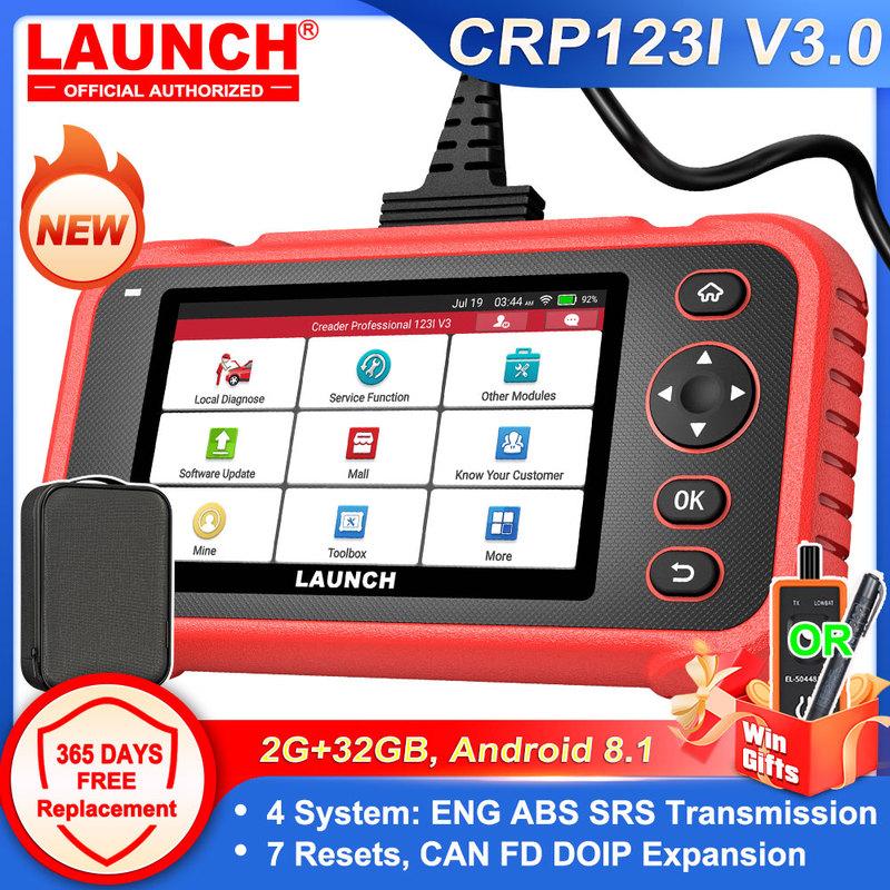 LAUNCH CRP123E CRP123I V3.0 ENG ABS SRS Система трансмиссии 7 Сбросов Пожизненно Бесплатные Инструменты Диагностики Автомобиля Расширение CAN FD DOIP