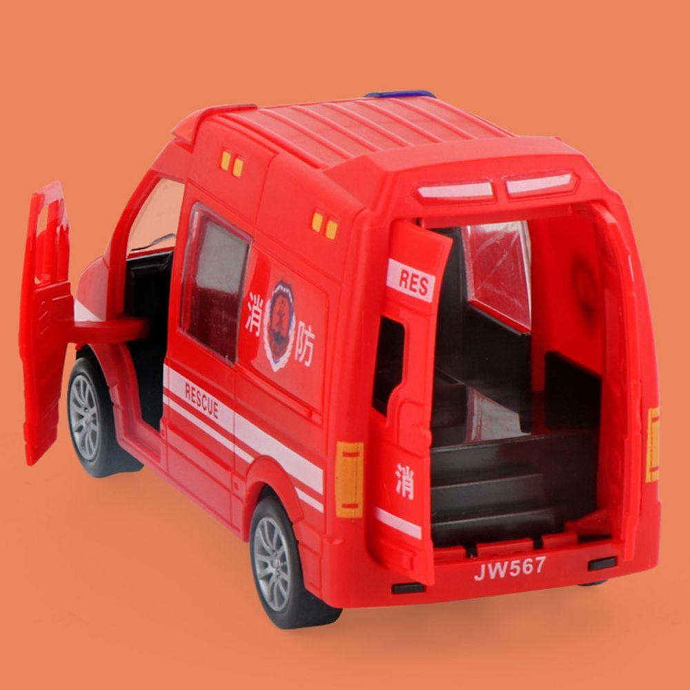 Door Smooth Surface Children Boy Gift Car Model Police Car Fire Truck Ambulance Inertial Car Toy