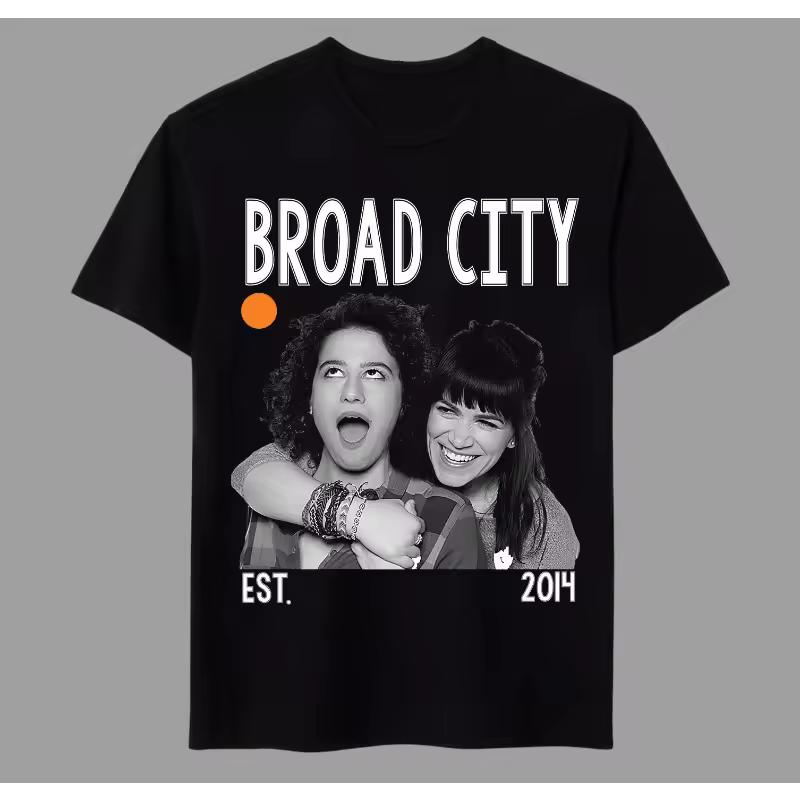 Broad City TV Series American TV T-shirt Summer Unisex Loose and Breathable Cotton T-shirt Top