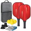 Ракетка и мяч для пиклбола из углеродного волокна, подарочный набор для занятий спортом на открытом воздухе