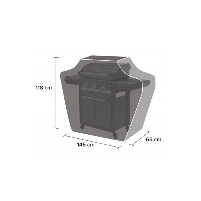 Housse Barbecue classic 118 x 146 x 65 cm Polyester noir Haute résistance CAMPINGAZ