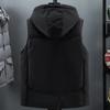 Плюс размер L-7XL зимняя мужская куртка без рукавов с капюшоном повседневный толстый теплый жилет для верхней одежды