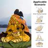 1pc The Lion King Printing Blanket - Soft, All-Season Throw for Office Blanket, Car, Travel