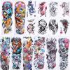 16 шт. наклейки для татуировок, временные водонепроницаемые большие поддельные татуировки для тела для женщин и мужчин