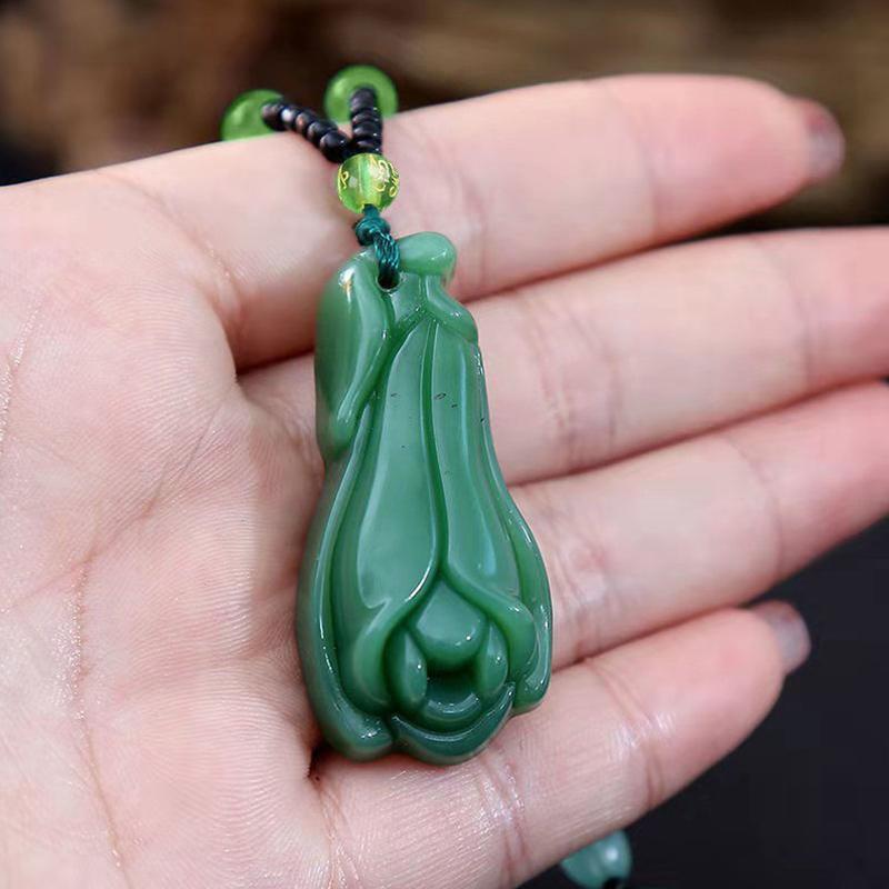 Classic Natural Chinese Agate Pendant Jade Necklace Charm For Women Men Jewelry Carved Blessing Lucky Amulet Gifts