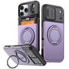 Magnetic Phone Case With Card Slot Kickstand Lens Cover Galaxy S26 Ultra - Acrylic Tri-Layer Design
